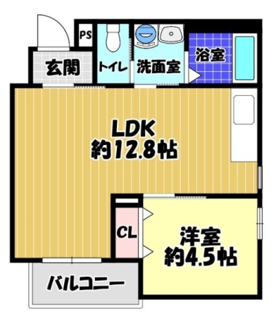 仮）喜志町駅前1LDK新築マンション 間取り
